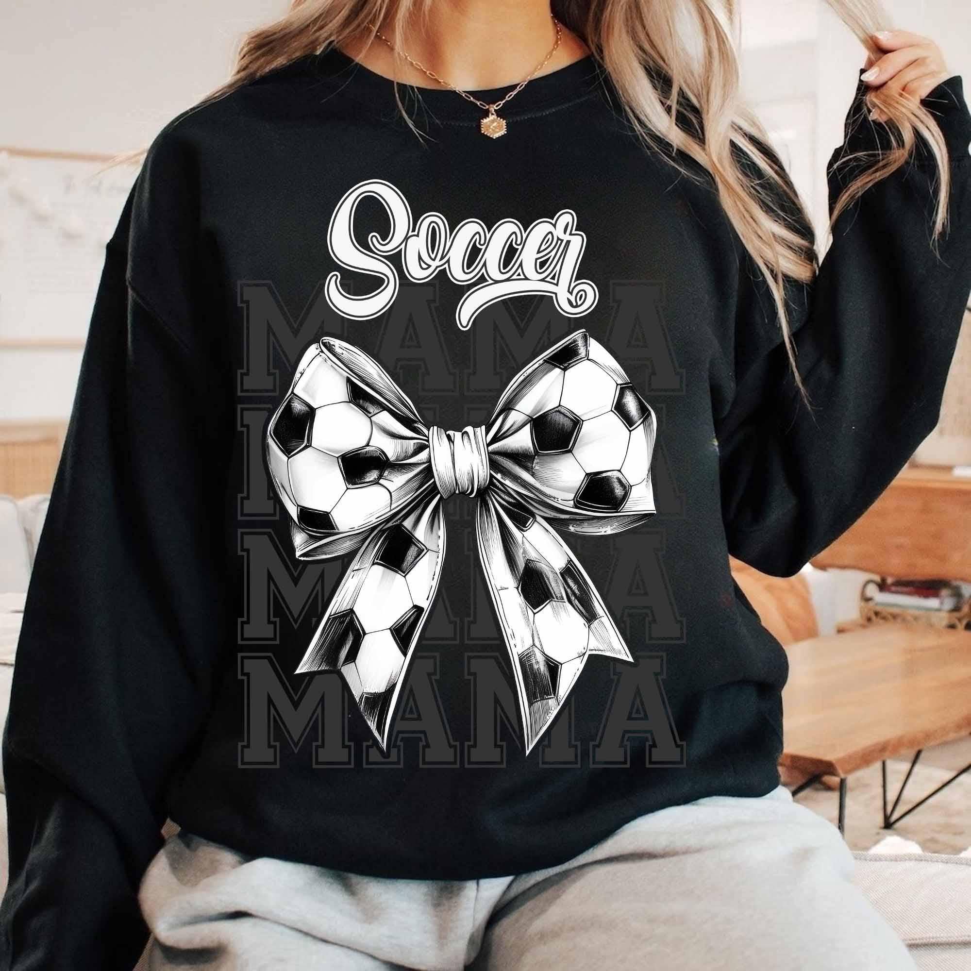 NVC Ecommerce LLC - Wholesale Graphic Sweatshirt - Women's -  Soccer Mama Coquette Bow Shirt, Coquette Bow Sport Sweater2