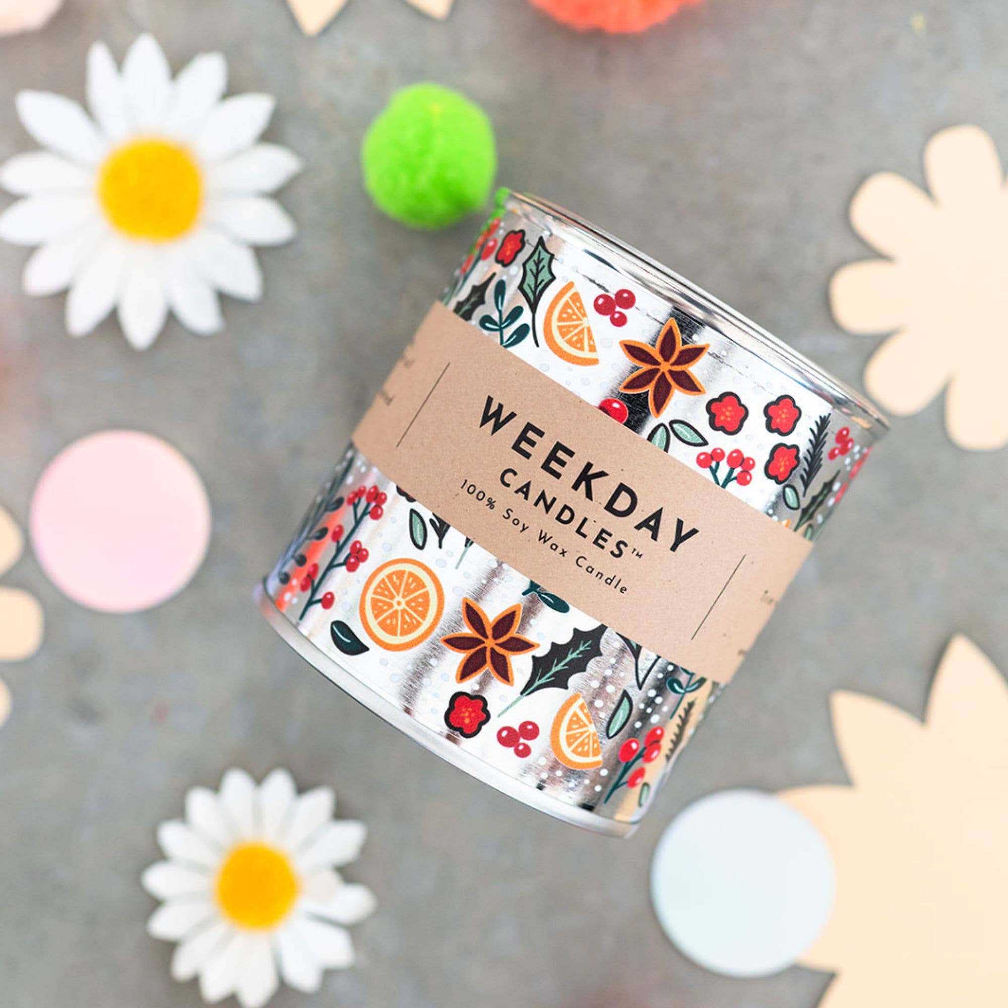 Weekday Candles - Wholesale Reiskaarsen - Wineberry Verfblik Kaars2