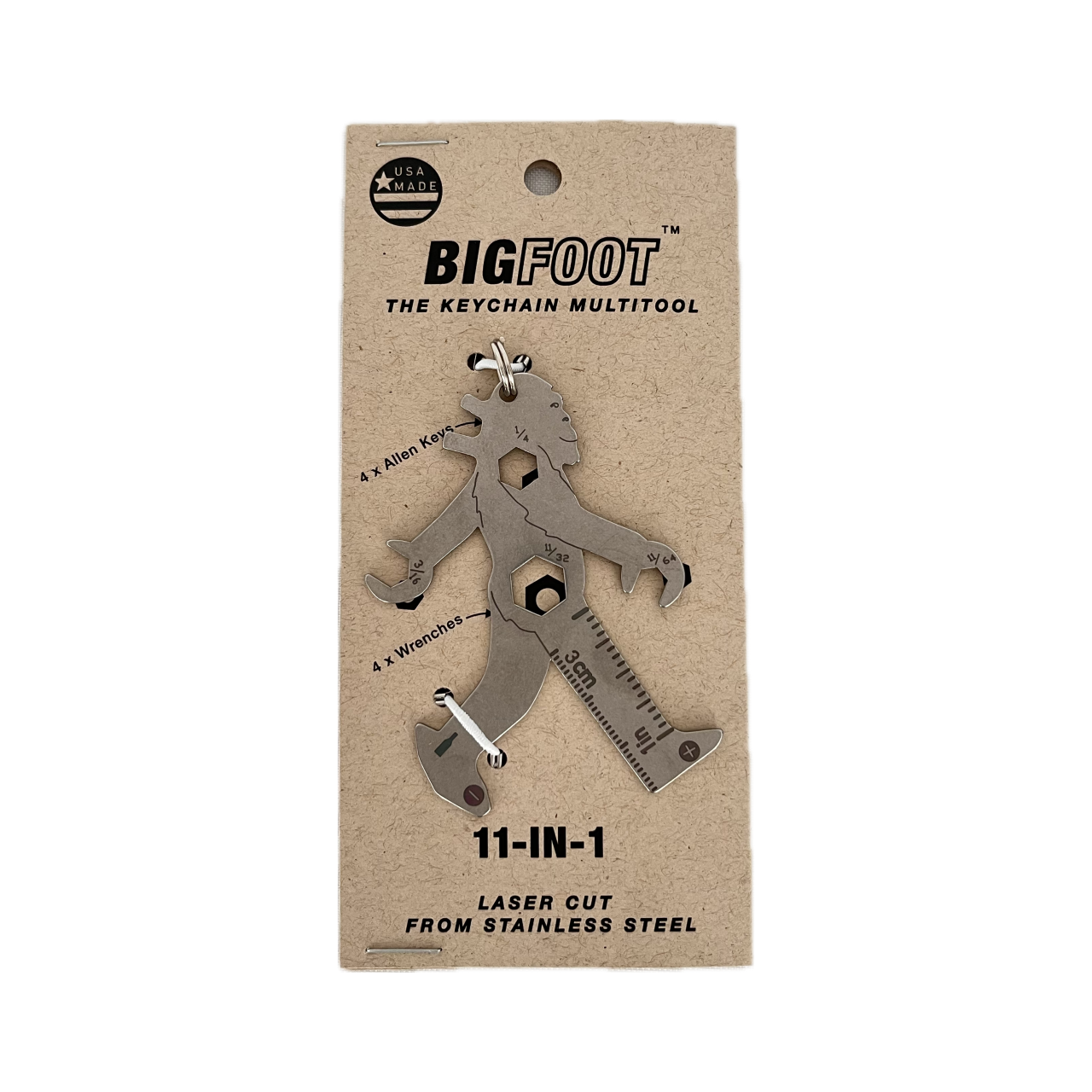 Zootility – wholesale Keychain – Unisex – Bigfoot 11-in-1 Keychain Multi-Tool1