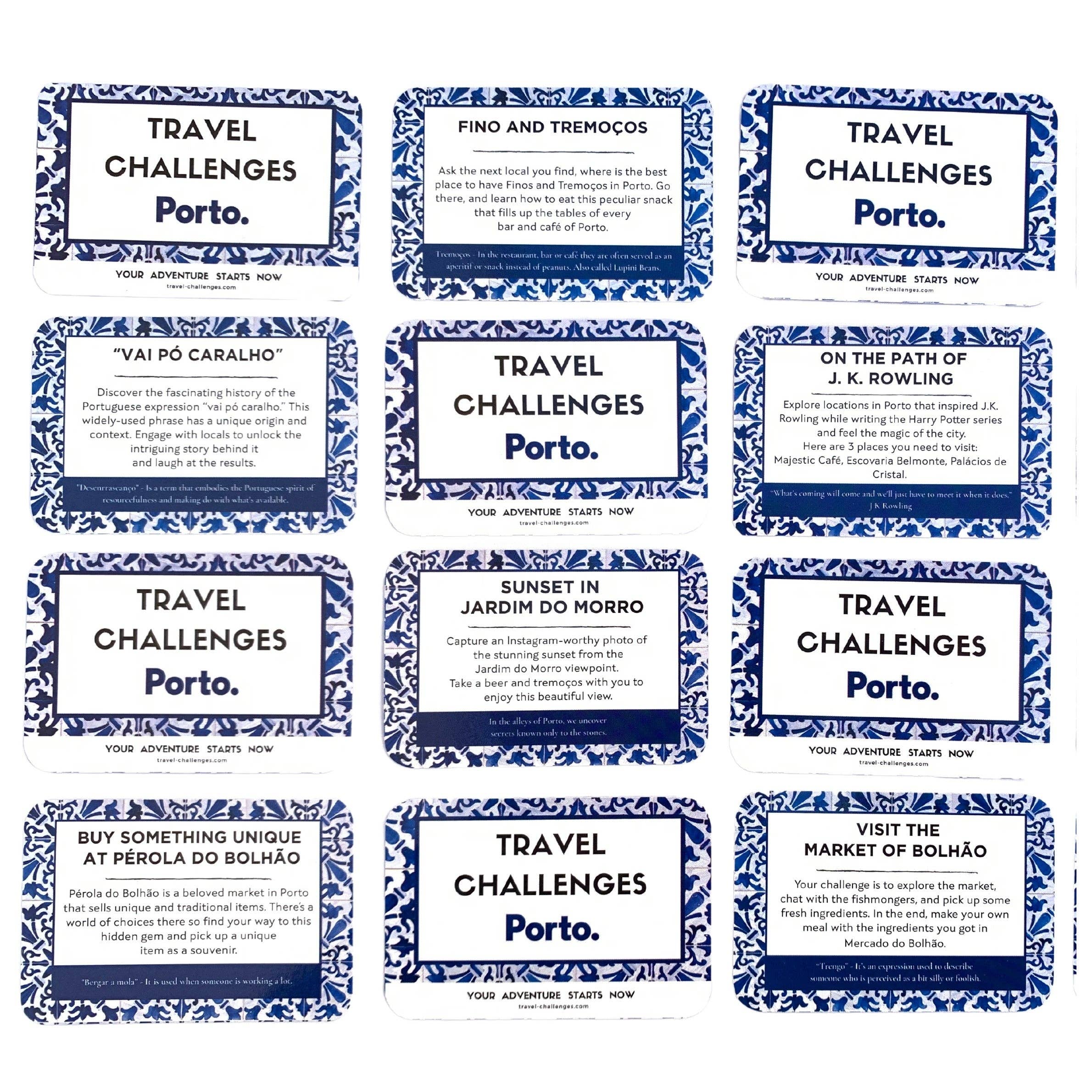 Travel Challenges – wholesale Card game – Travel Challenges - Porto Edition6