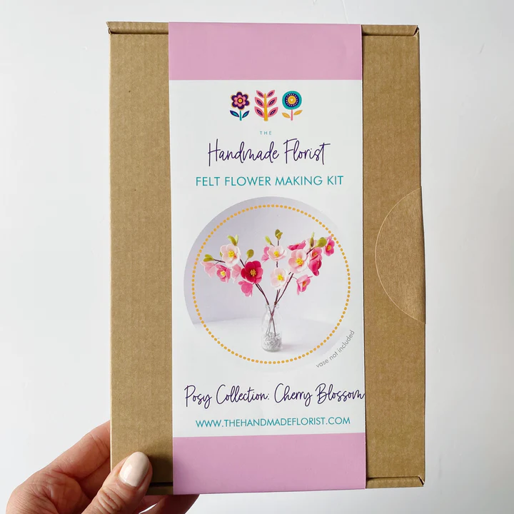 The Handmade Florist – wholesale DIY craft kit – Cherry Blossom Posy felt flower craft kit1