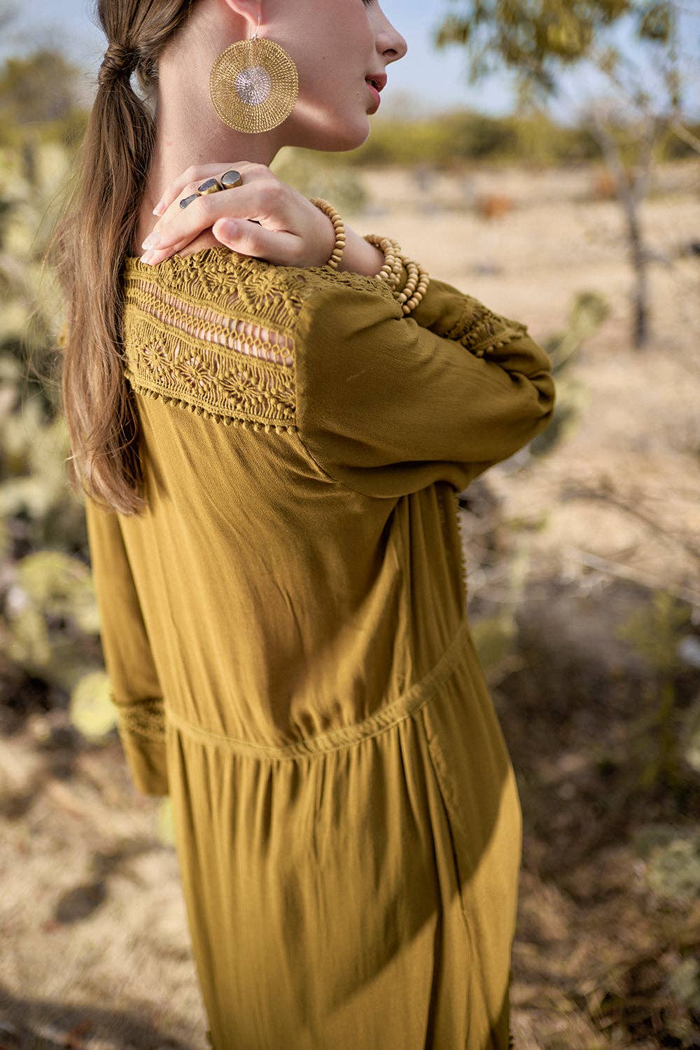 Adele Tunic Dress - Moss for wholesale on Faire4