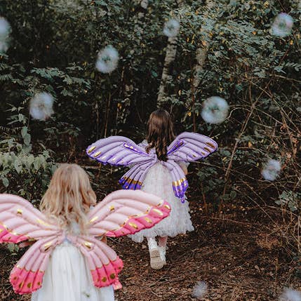 Ellie's Party Supply - Wholesale Inflatables - Butterfly Wings Foil Balloon - Matte Purple Wearable Accessory | 40x20 Inches