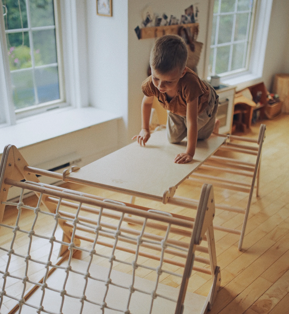 Kinderfeets, INC. - Wholesale Wood Toy - Kids - Pikler Ramp & Slide3