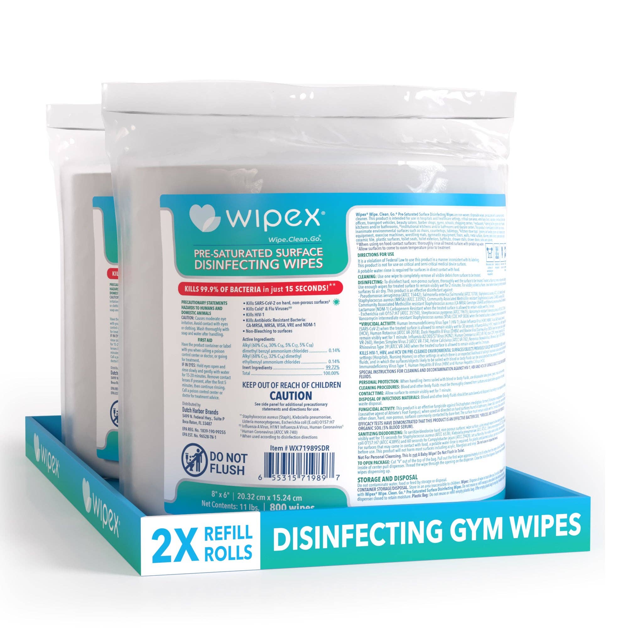 Wipex - Wholesale All-Purpose Cleaning Wipes - Wipex® EPA-Registered Disinfecting Wipes Roll 800ct.3