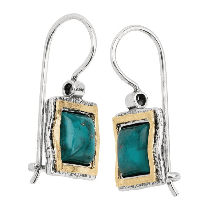 Teal Silpada Emerald Lake Turquoise Earrings for wholesale on Faire