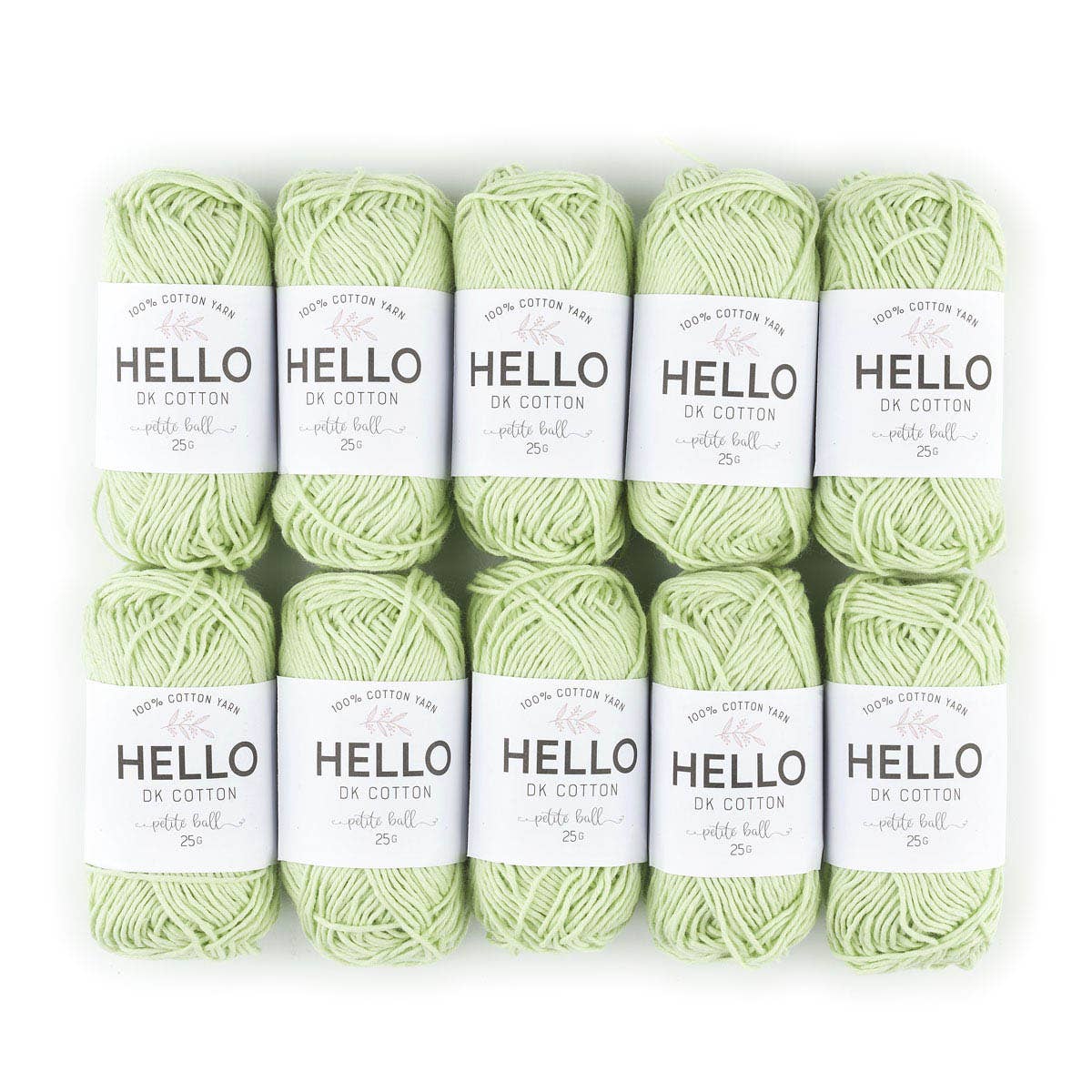 Creative World of Crafts – wholesale Garn – HEJ 100% bomull 25g Amigurumi garn förpackning med 10 bollar28