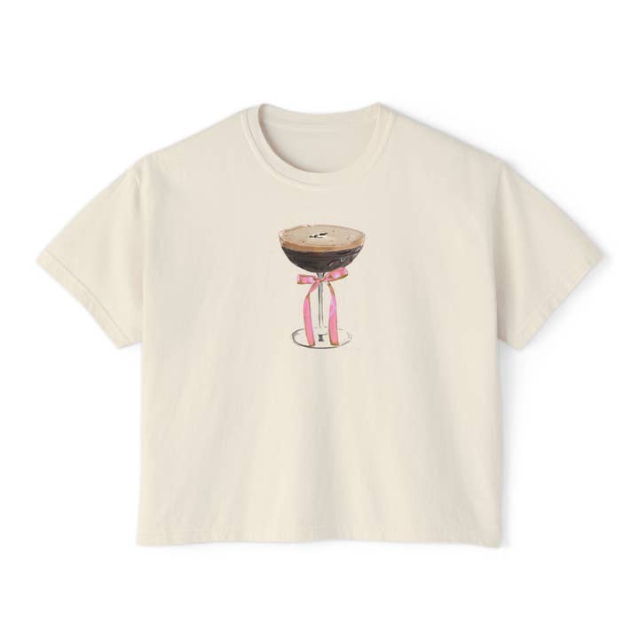 ESPRESSO MARTINI - T-shirt ample pour la vente par Rebecca Illustrated