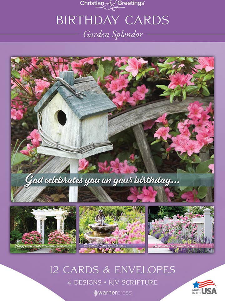 Greeting Card Box - Birthday - Garden Splendor for wholesale by Warner Press