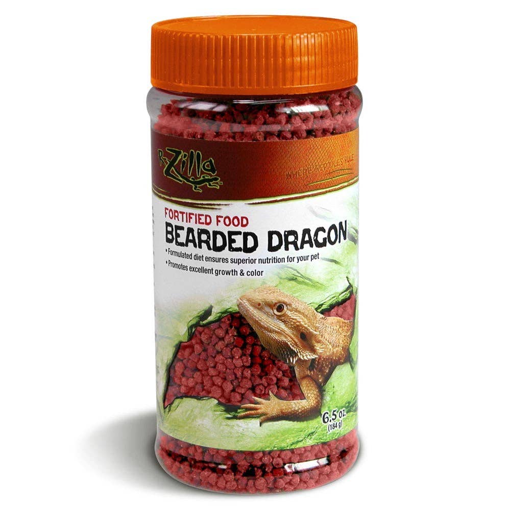 Petdropshipper - Wholesale Pet Supplement - Not Cat/Dog - Zilla Bearded Dragon Extruded Food Pellets 1ea/6.5 oz0