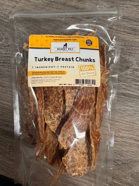 Penny Pet Kitchen Made Turkey Breast Chunks- 1 pound Bulk for wholesale by NV Pets/Penny Pet Products