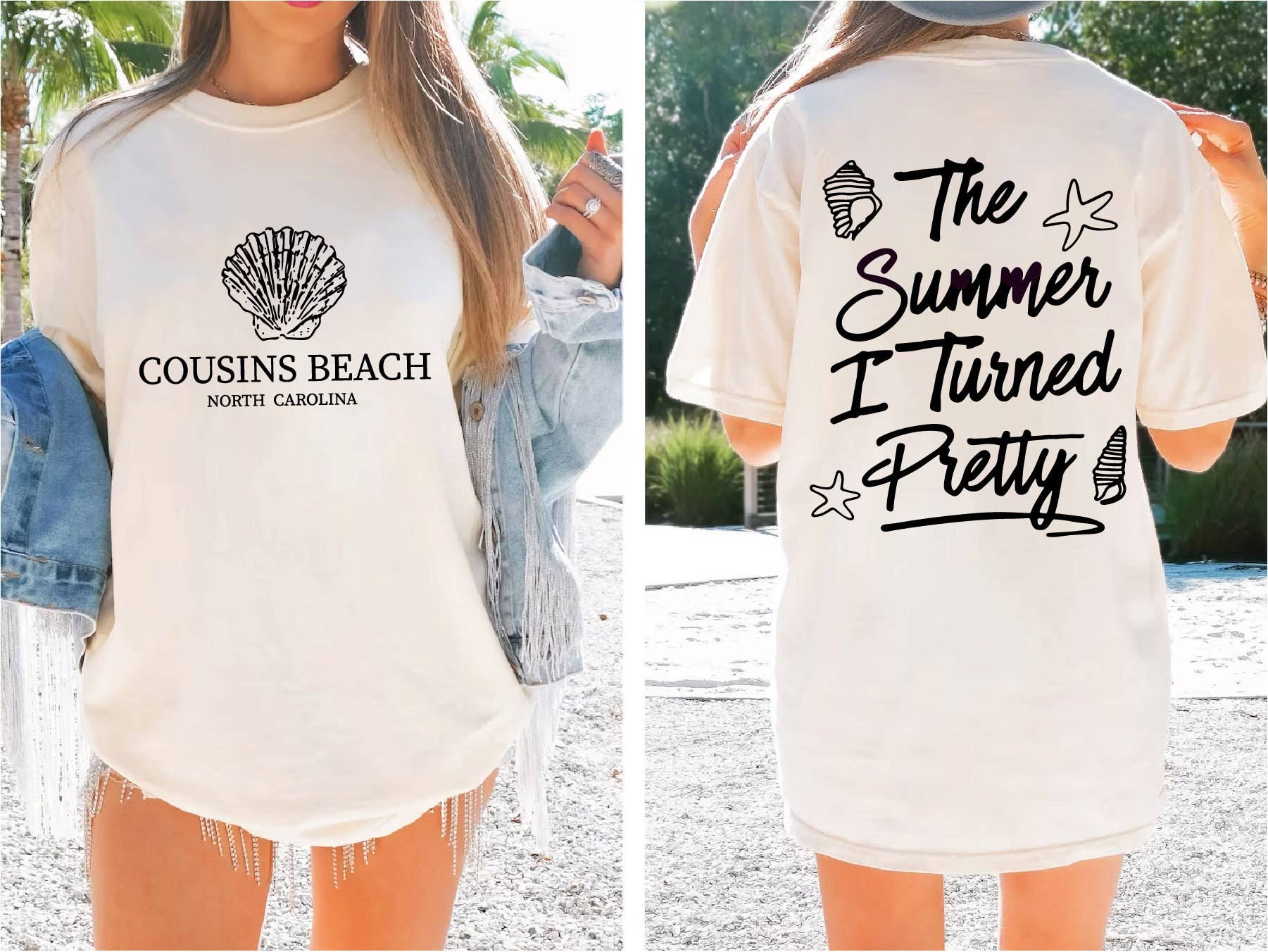 NVC Ecommerce LLC - Wholesale T-Shirt (Graphic) - Women's - Cousins Beach Shirt, The Summer I Turned Pretty Shirt1