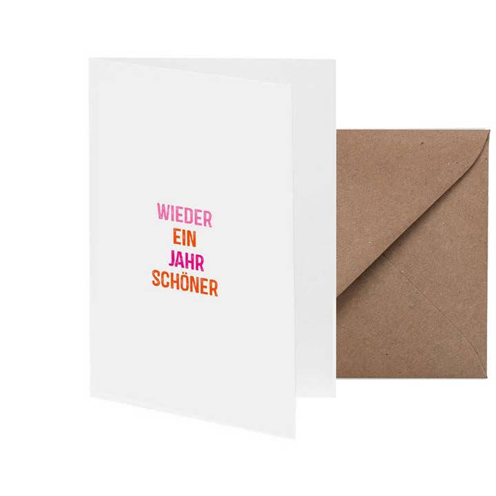 Fritzante – Großhandel Geburtstagskarten – Grußkarte Wieder ein Jahr schöner