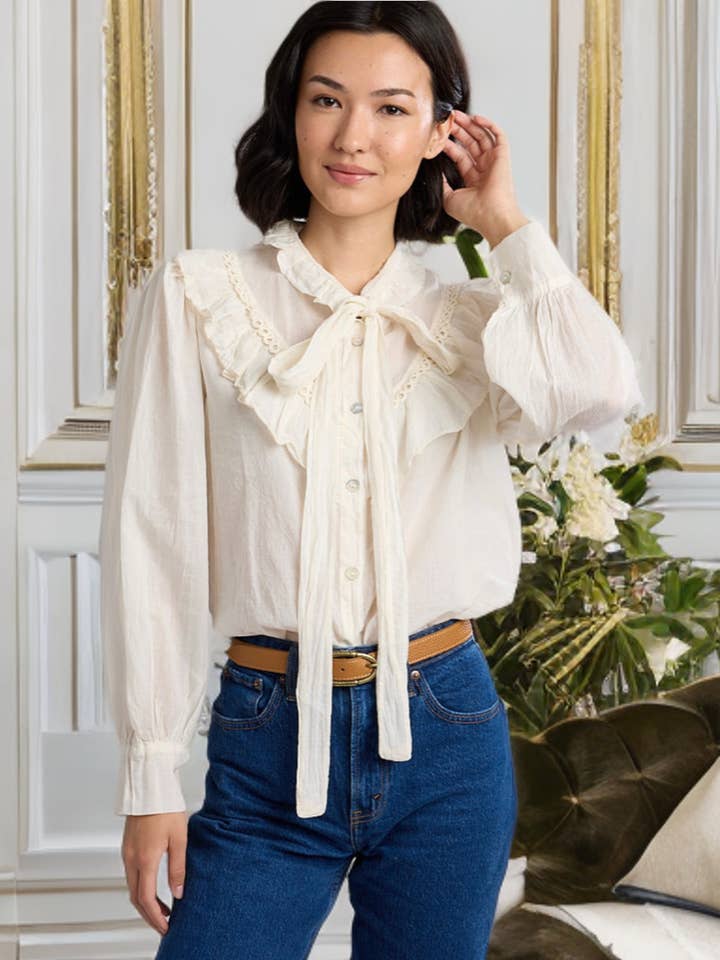 Gianna Cotton Blouse for wholesale by CobbleStone Living