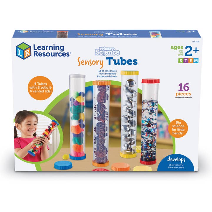Primary Science Sensory Tubes, Set of 4 for wholesale by Learning Resources