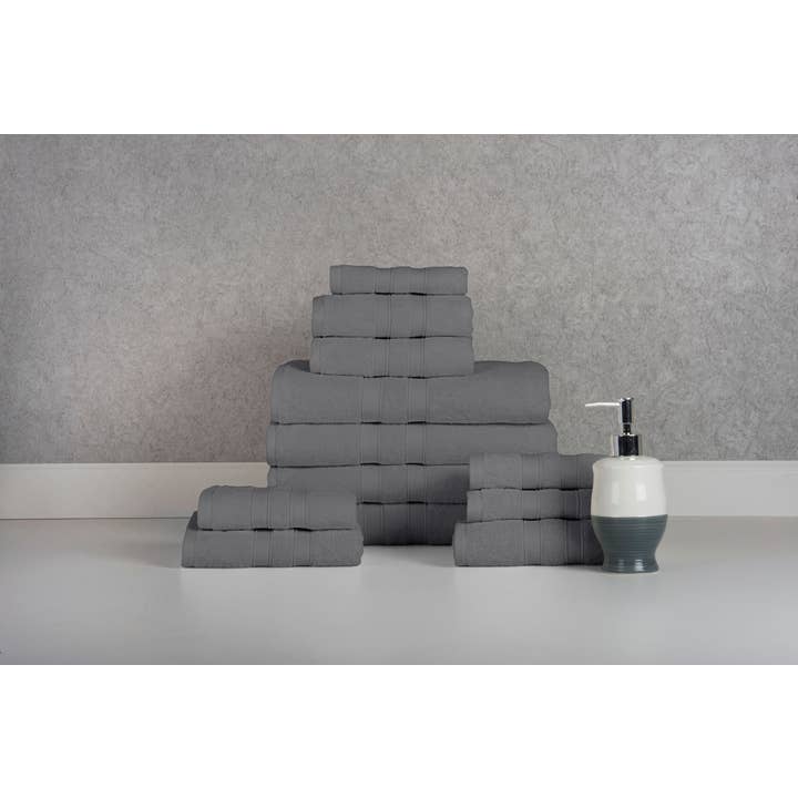 Bed Bath Fashions - Wholesale Towel Set - Bibb Home 12 Piece Egyptian Cotton Towel Set5