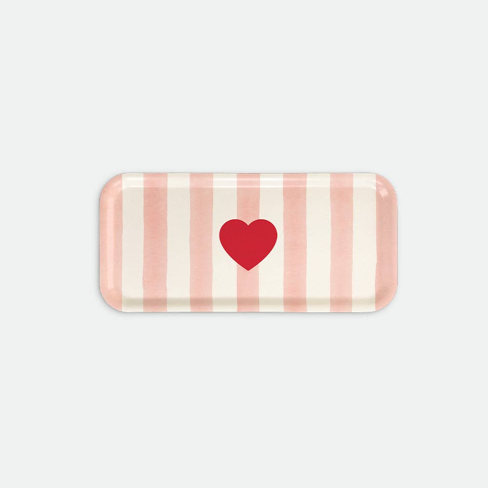 ALL THE WAYS TO SAY - Europe - Wholesale Serving Tray - Pink stripes - Coffee Tray