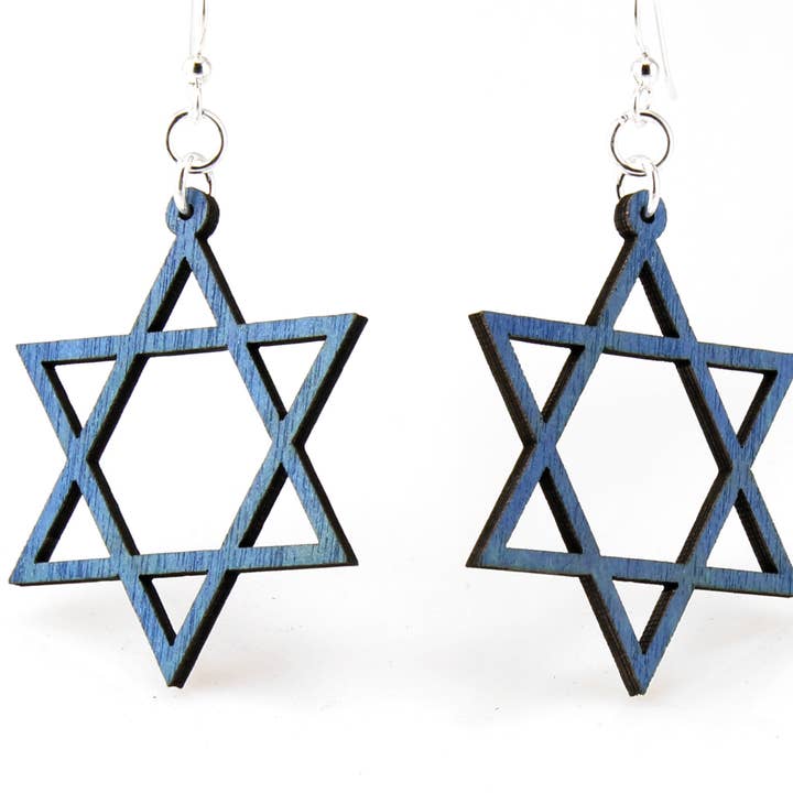 Jewish Star Earrings for wholesale by Green Tree Jewelry