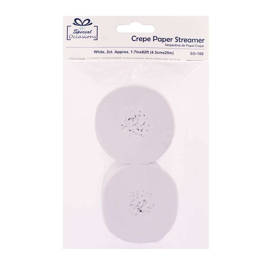 Angels Craft - Vente Serpentin - Guirlandes en papier crépon 2 unités – 10 couleurs, 25 m décoration de fête0