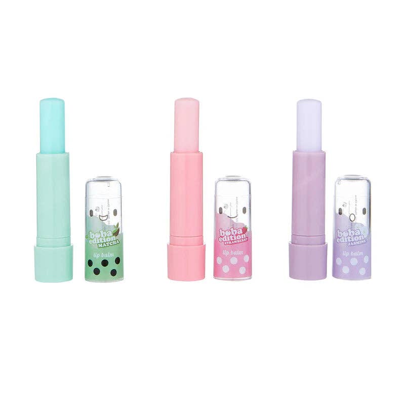Beauty Goddess – wholesale Lip balm set – Bubble T Cosmetics Boba Tea Lip Balm Gift Set (3 x 4g)3