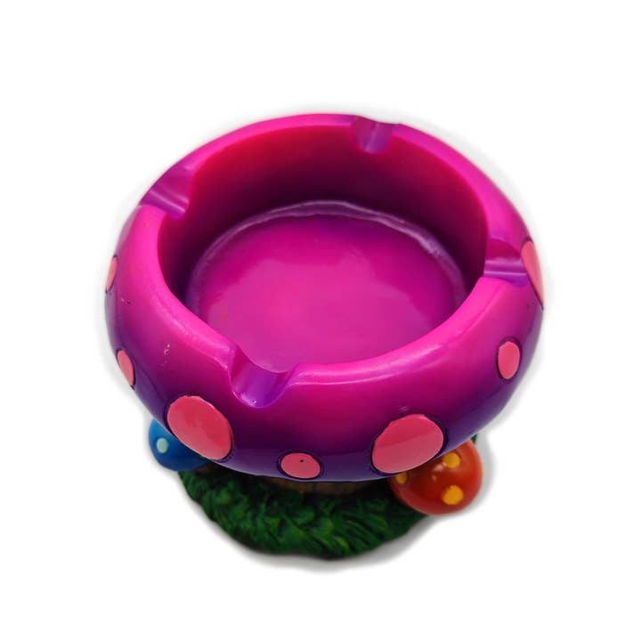 Wise Skies - Wholesale Ashtray - Purple Mushroom Ashtray Tall Accessory