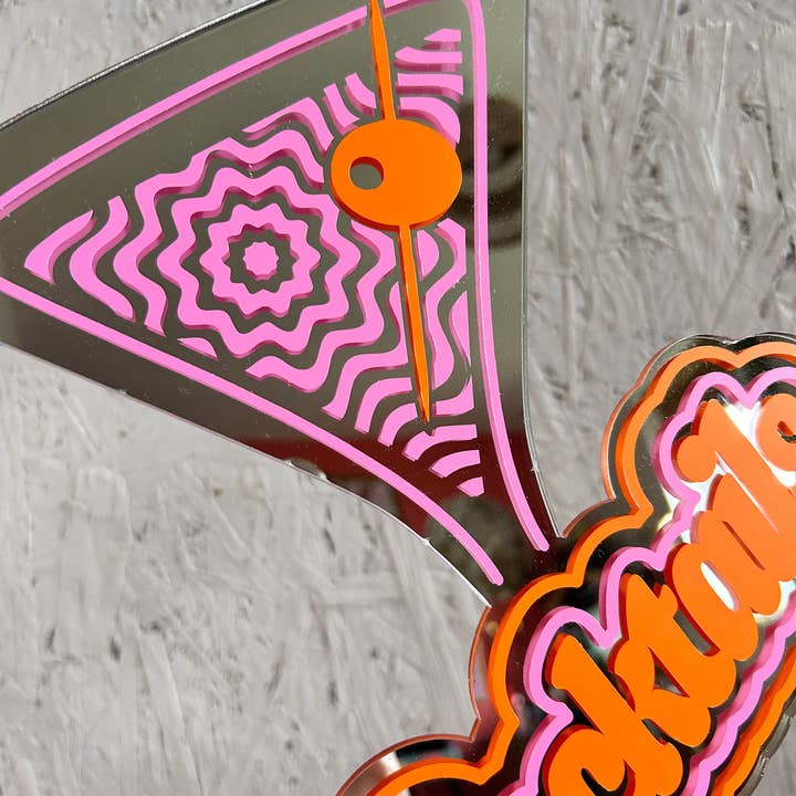 Printed Weird - Wholesale Wall mirror - Retro Cocktail Sign Mirror