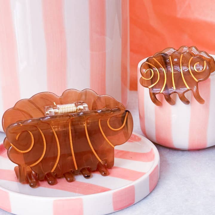 Hair Clip Franzbrötchen (PU 6 pieces) for wholesale by Frau Hansen