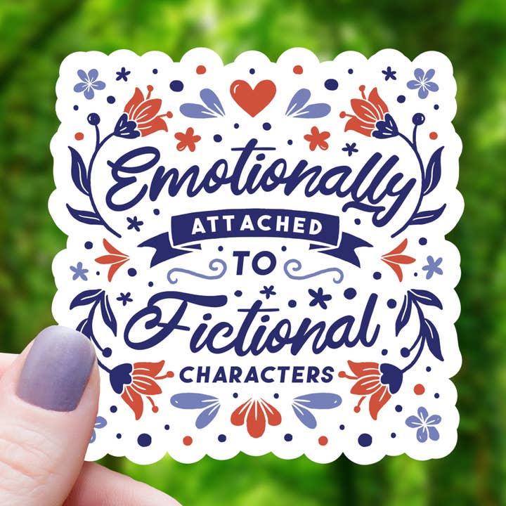 Känslomässigt fäst vid fiktivt char-klistermärke - 3" för wholesale av Mimic Gaming Co