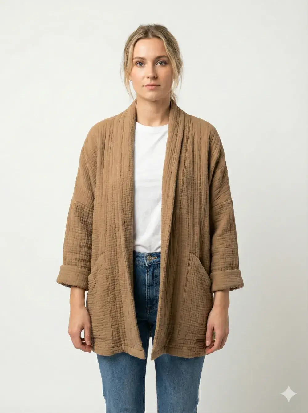 Mimi & Gogo – wholesale Jacket – Women's – Quilted Kimono-Style Jacket @5354_KimonoGaz9