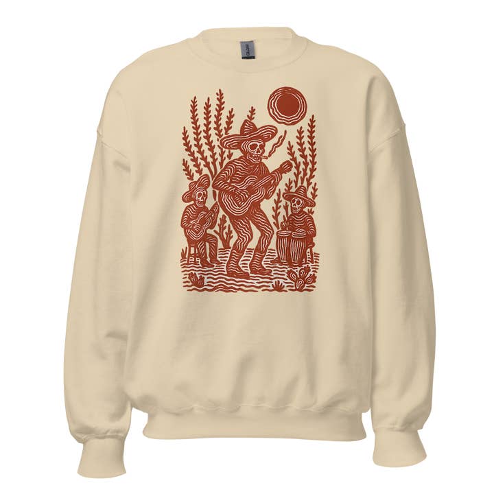 Calavera Cumbia Graphic Sweatshirt for wholesale by Texas Eclipse Outfitters