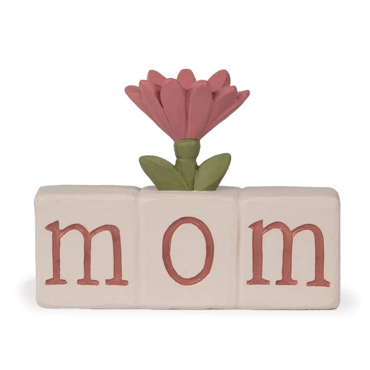 WARM HUGS - MOM FLOWER BLOCK for wholesale by Blossom Bucket & Crossroads Home
