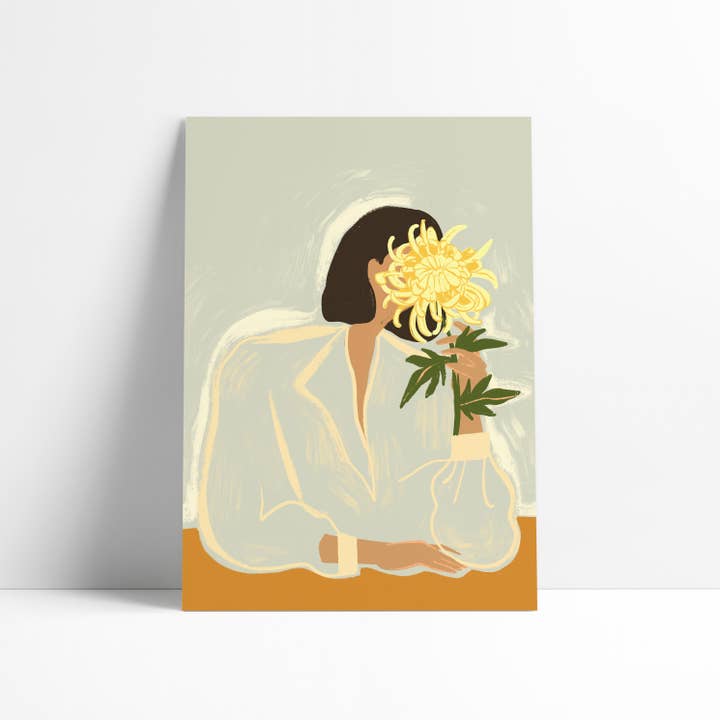 AFFICHE 30X40 CM - De Chrysant voor wholesale door David & David Studio