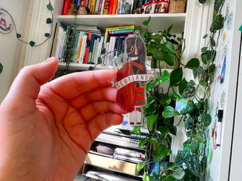 The Curious Cactus - Wholesale Phone & Laptop Stickers - Scotland Bagpiper Clear Sticker4