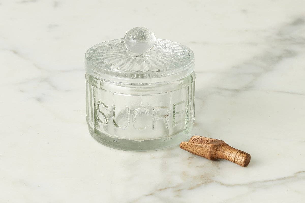 etúHOME - Wholesale Jar - Bistro Glass Sugar Cellar with Scoop0