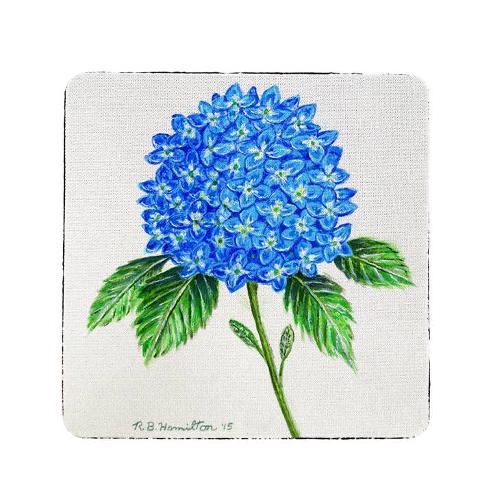 Dick's Hydrangea Coaster Set of 4 for wholesale by Betsy Drake Interiors