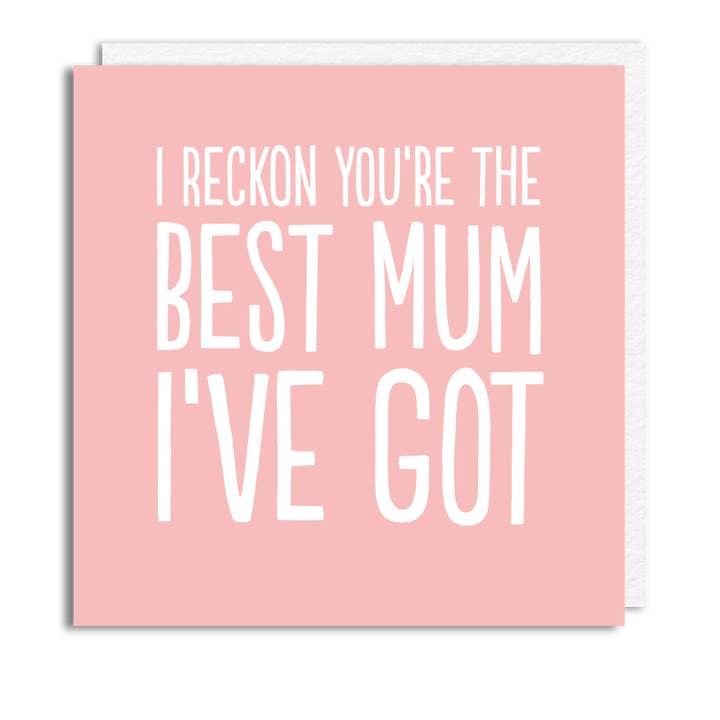 Funny Mother's Day Card - 'Best Mum' for wholesale by The Buddy Fernandez Card Company