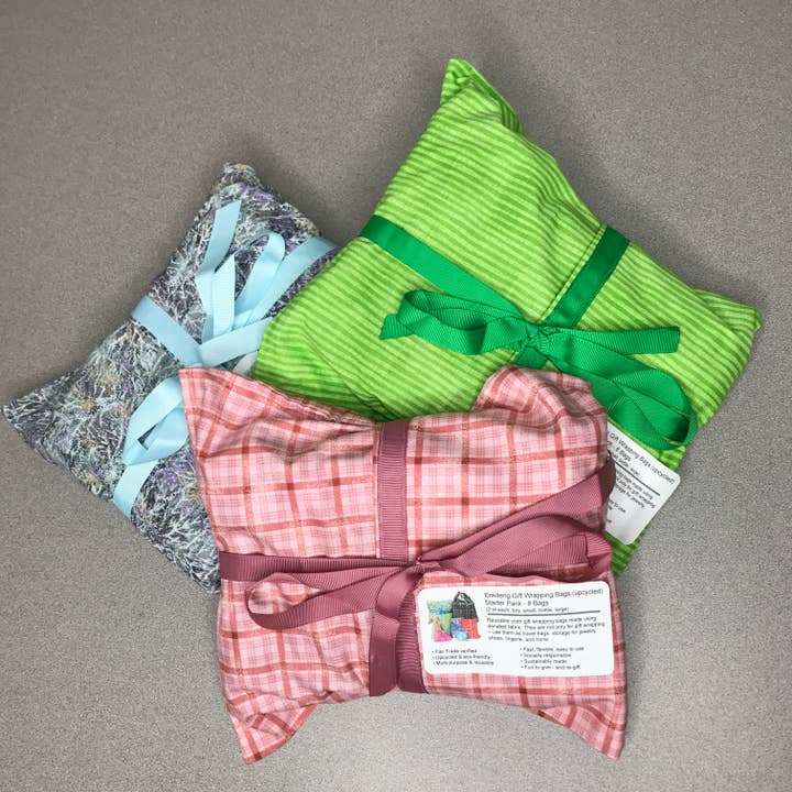 Seeds to Sew International - Wholesale Gift Bag Set/Pack - Starter Pack - 8 Enkiteng Gift Wrapping Bags1