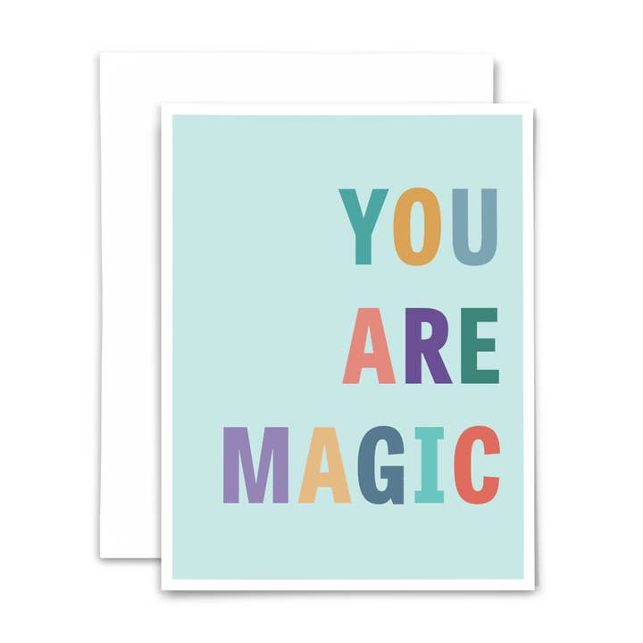 You are magic: greeting card for wholesale by and the moon will rise