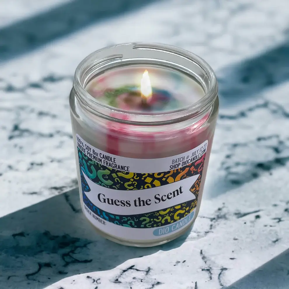 Dio Candle Company – Vela em jarro/copo por atacado – Jogo de Adivinhar Vela Perfumada 8oz1