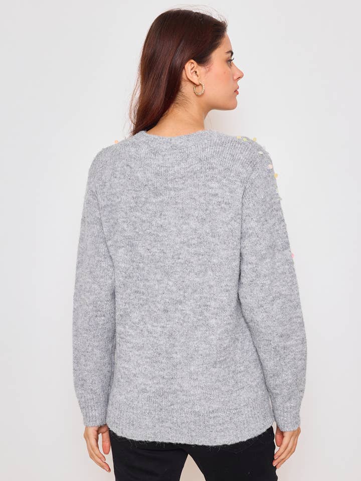 KY CREATION PARIS - Vendita all'ingrosso Maglione tricot - Donna - Maglione con paillettes