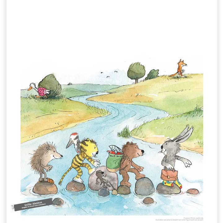 Steine im Fluss für den Großhandel von BUCHPOSTER