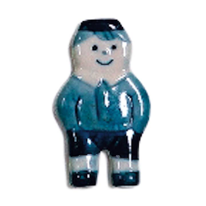 Delft Blueand White Boy Kitchen Magnet for wholesale by European Heritage Gifts