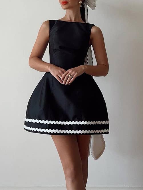 New girl style sexy backless A swing buttock dress for wholesale by Rosa Clothing