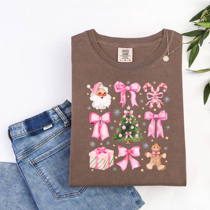 Christmas | Gingerbread | Santa | Bow | Preppy | Brown CC for wholesale by The American Honey