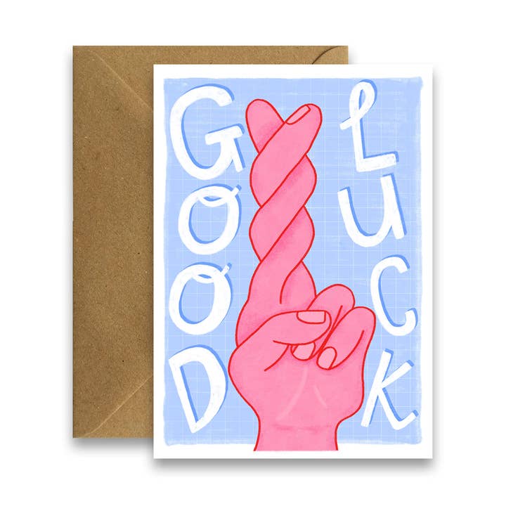 Veel succes kaart vingers gekruist voor wholesale door By Claire Schorman