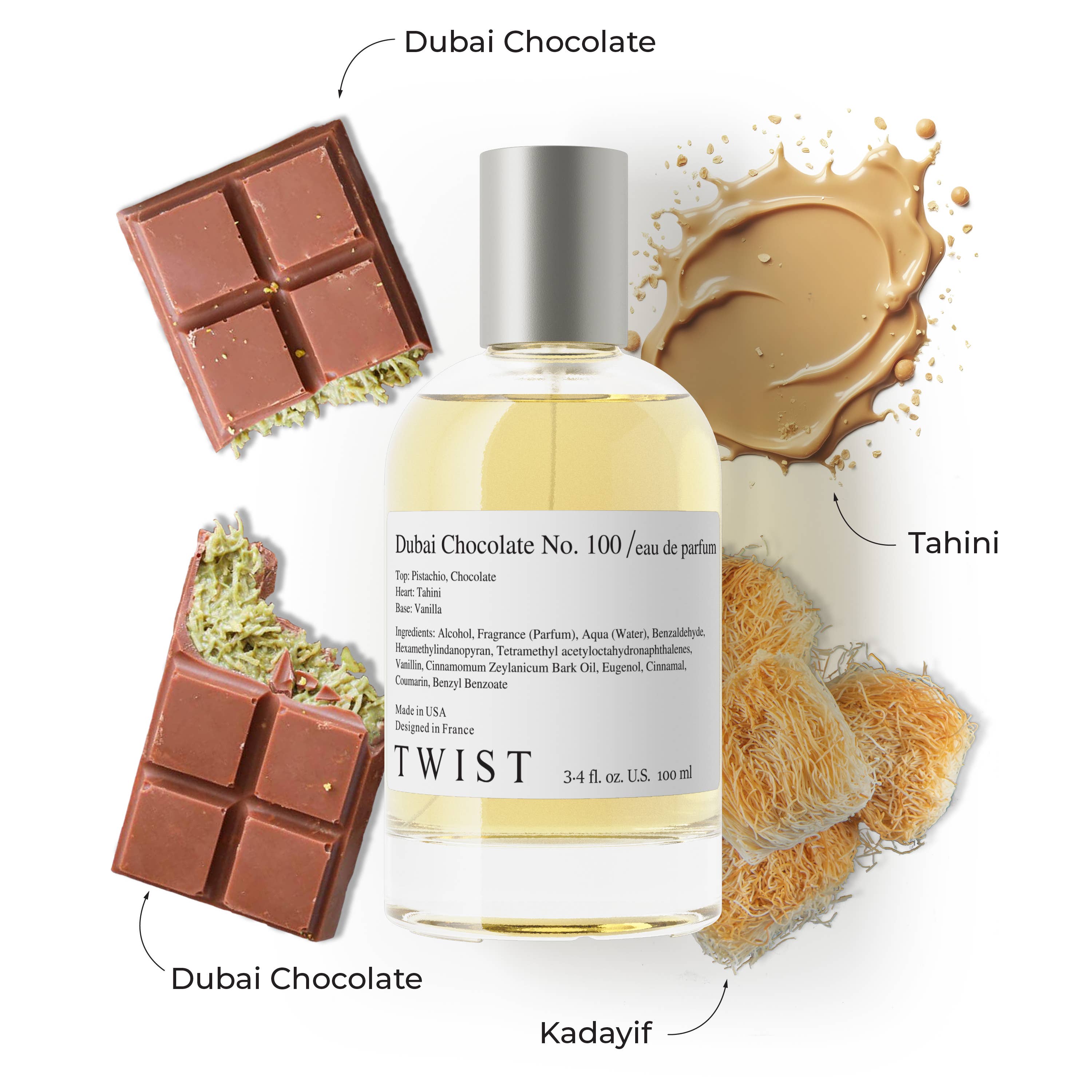 House of Twist - Wholesale Perfume/Eau de Toilette - Dubai Chocolate No. 100 Inspired by Fix Dubai Chocolate 12