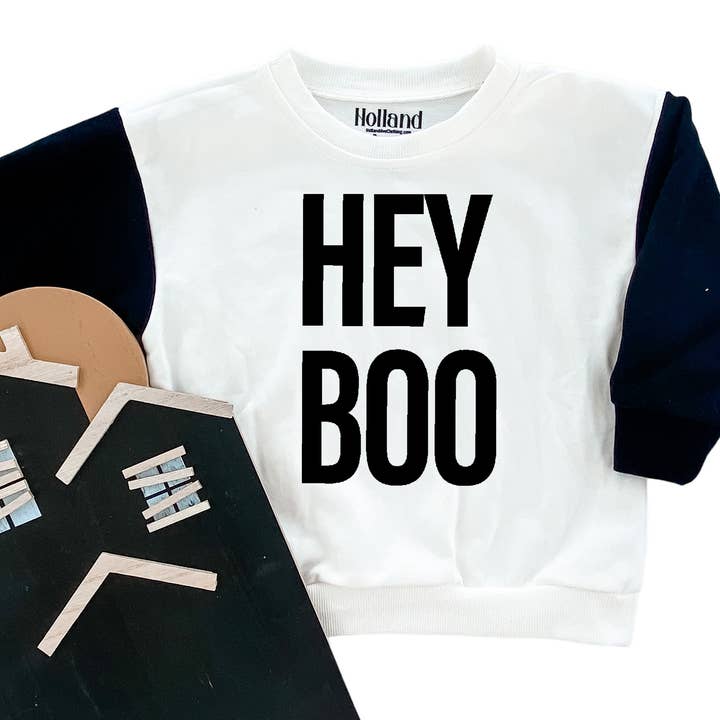 Kids Halloween Color Block Sweatshirt
 for wholesale by Holland Ave Clothing