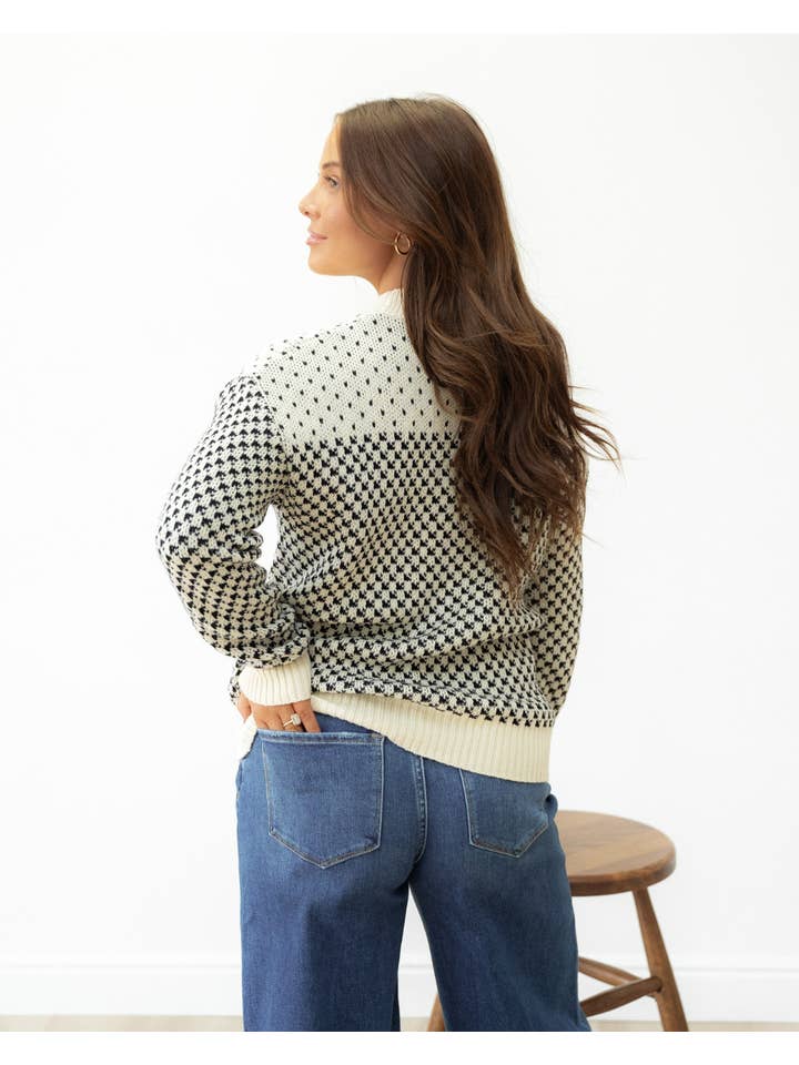 Zwart Judith Mouw Gebreide Trui - Zwart voor groothandel op Faire4