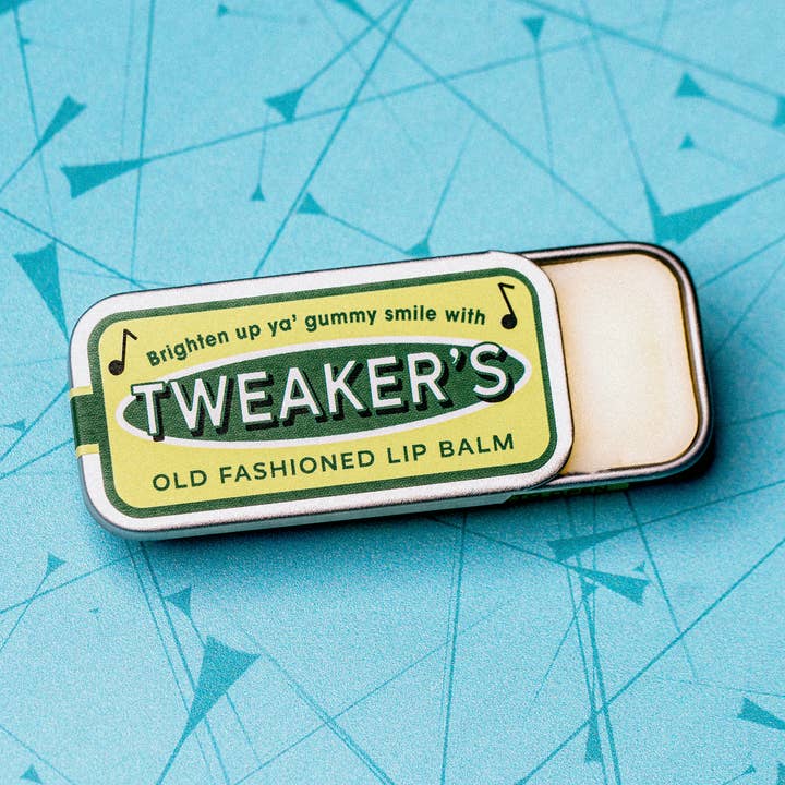 Baume à lèvres Tweaker | Boîte rétro amusante pour la vente par Whiskey River Soap Co.