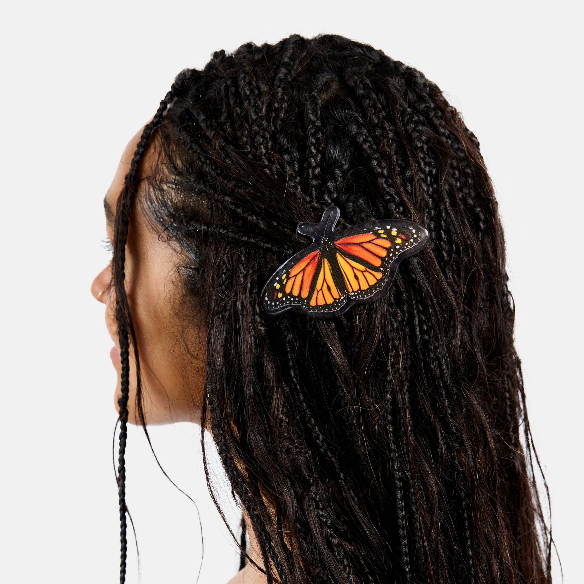CHUNKS – wholesale Barrette – Women’s – Barrette in Monarch Butterfly1